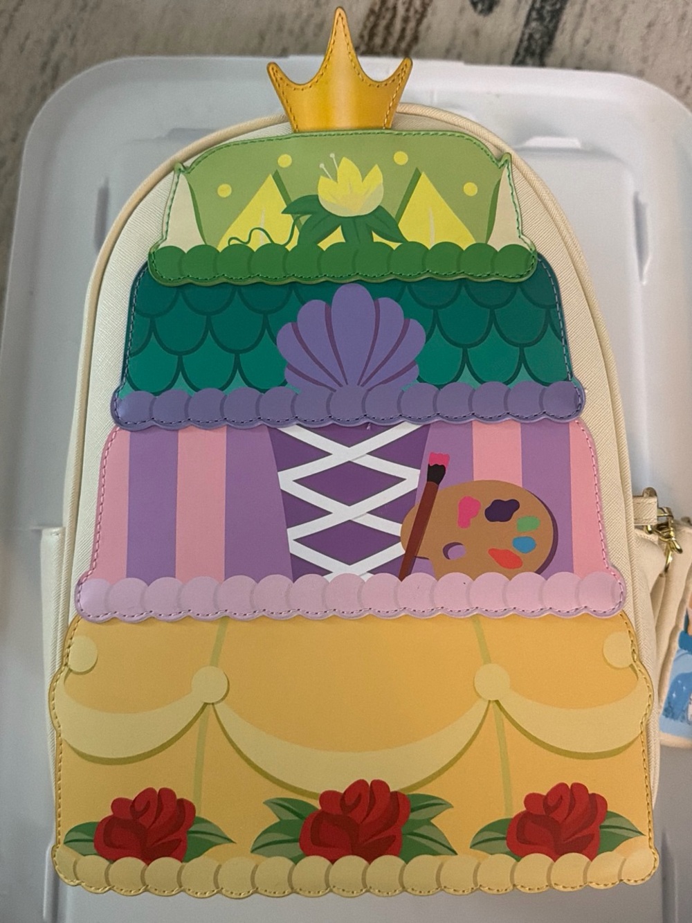 Artist Princess Themed Mini Backpack in Pastel Colors